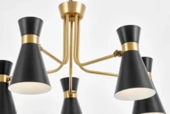 Arrediorg LAMPADA A SOSPENSIONE MODERNA E ORO SENA W5