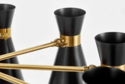 Arrediorg LAMPADA A SOSPENSIONE MODERNA E ORO SENA W9