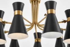 Arrediorg LAMPADA A SOSPENSIONE MODERNA E ORO SENA W9
