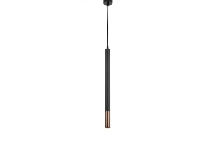 Arrediorg LAMPADA A SOSPENSIONE MODERNA TUBO E GRAFITE SLIM W1