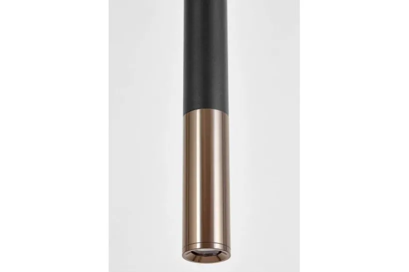 Arrediorg LAMPADA A SOSPENSIONE MODERNA TUBO E GRAFITE SLIM W1
