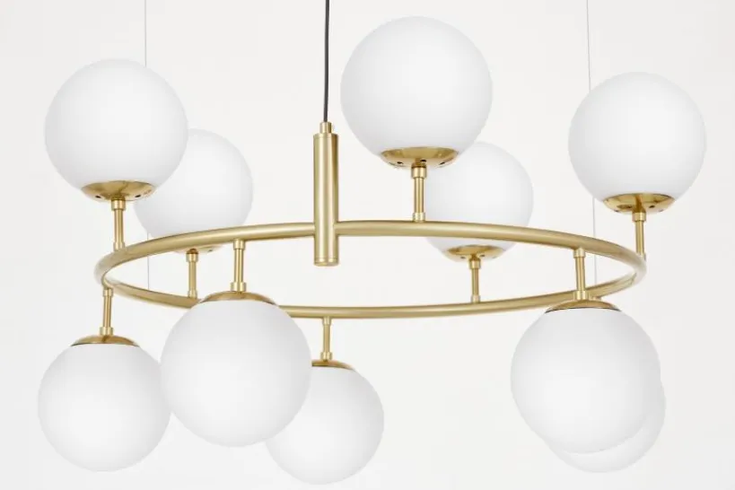 Arrediorg LAMPADA A SOSPENSIONE MODERNA E OTTONE CEREDO NEO W10