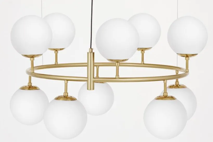 Arrediorg LAMPADA A SOSPENSIONE MODERNA E OTTONE CEREDO NEO W10