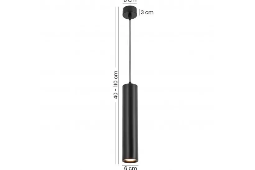 Arrediorg LAMPADA A SOSPENSIONE MODERNA TUBO LINEO W1