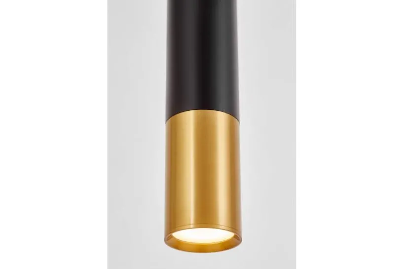 Arrediorg LAMPADA A SOSPENSIONE MODERNA CON TUBO E OTTONE LINEO W1