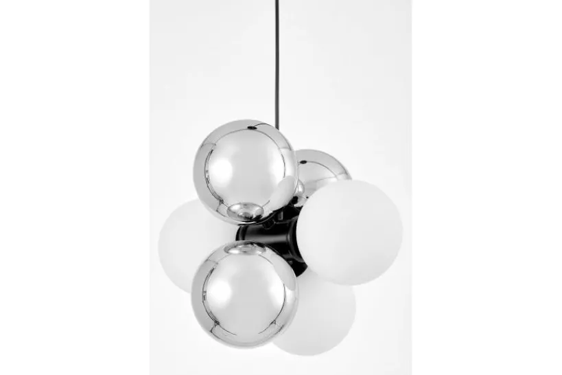 Arrediorg LAMPADA A SOSPENSIONE MODERNA NERA SAONA W6