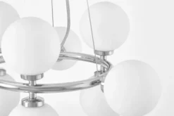 Arrediorg LAMPADA A SOSPENSIONE MODERNA CROMO MARSIADA W9
