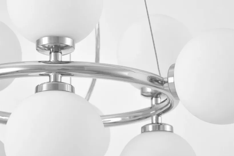 Arrediorg LAMPADA A SOSPENSIONE MODERNA CROMO MARSIADA W9