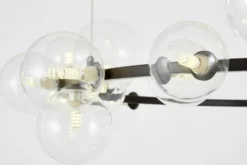 Arrediorg LAMPADA A SOSPENSIONE MODERNA NERA MERIDO W24
