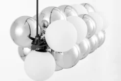 Arrediorg LAMPADA A SOSPENSIONE MODERNA NERA SAONA W27
