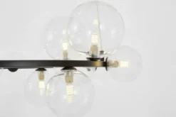 Arrediorg LAMPADA A SOSPENSIONE MODERNA NERA MERIDO W15