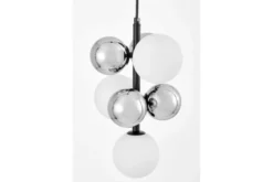 Arrediorg LAMPADA A SOSPENSIONE MODERNA NERA SAONA W7