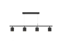 Arrediorg LAMPADA A SOSPENSIONE MODERNA NERA BOLT W4