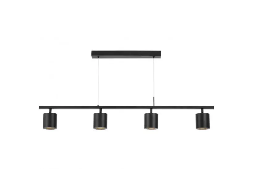 Arrediorg LAMPADA A SOSPENSIONE MODERNA NERA BOLT W4