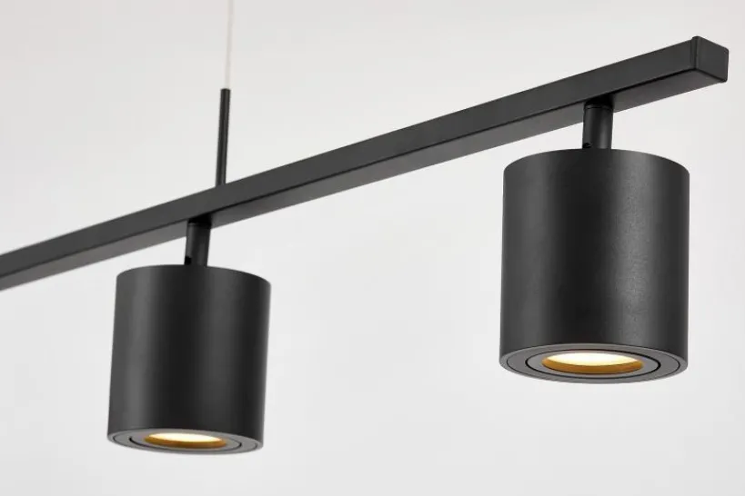 Arrediorg LAMPADA A SOSPENSIONE MODERNA NERA BOLT W4