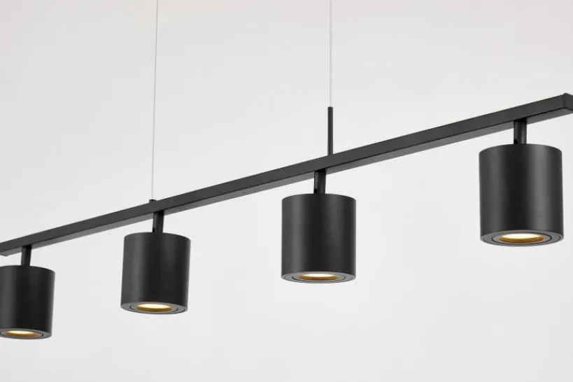 Arrediorg LAMPADA A SOSPENSIONE MODERNA NERA BOLT W4