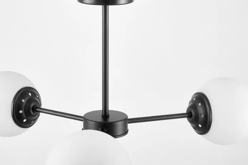 Arrediorg LAMPADA A SOSPENSIONE MODERNA NERA FINO RING W3