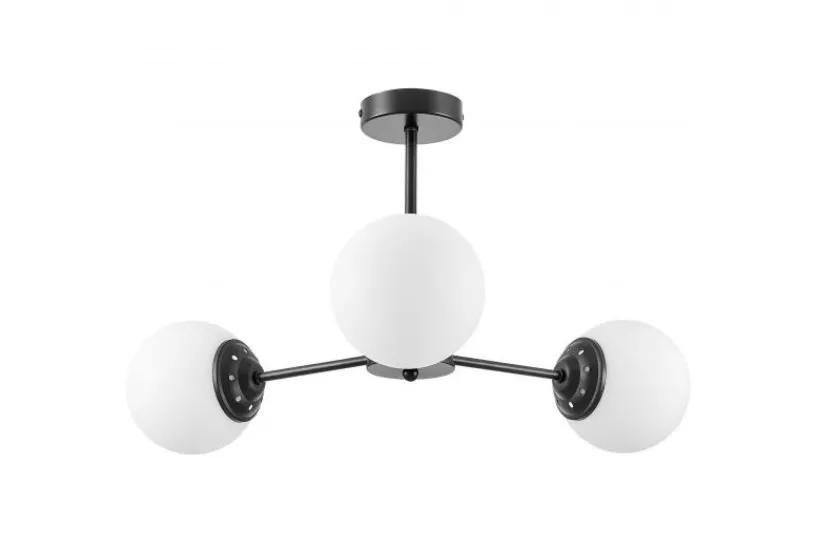 Arrediorg LAMPADA A SOSPENSIONE MODERNA NERA FINO RING W3