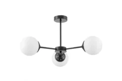 Arrediorg LAMPADA A SOSPENSIONE MODERNA NERA FINO RING W3