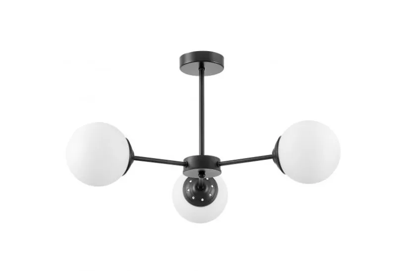 Arrediorg LAMPADA A SOSPENSIONE MODERNA NERA FINO RING W3