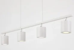 Arrediorg LAMPADA A SOSPENSIONE MODERNA BIANCA BOLT W4