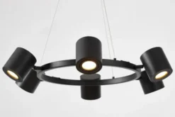 Arrediorg LAMPADA A SOSPENSIONE MODERNA NERA BOLT W6