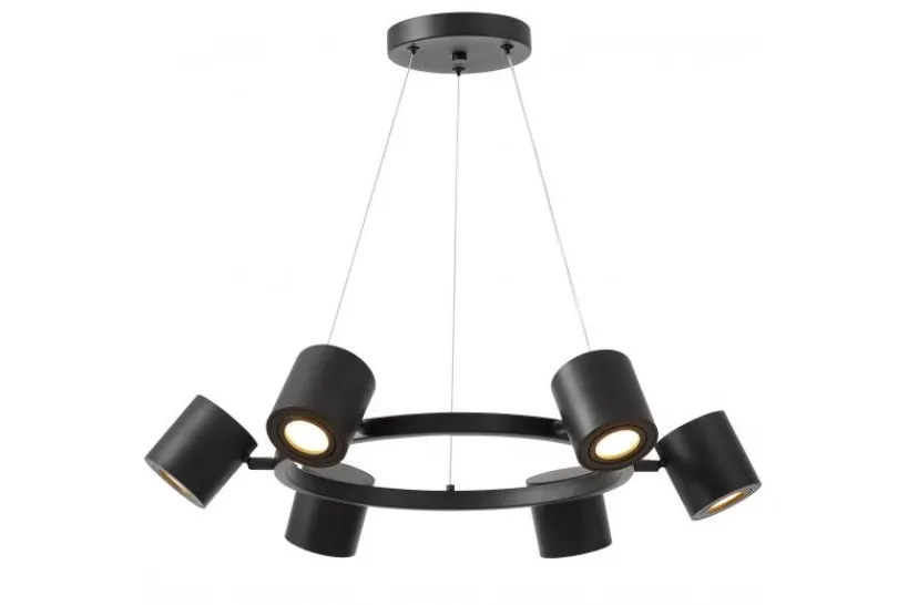 Arrediorg LAMPADA A SOSPENSIONE MODERNA NERA BOLT W6