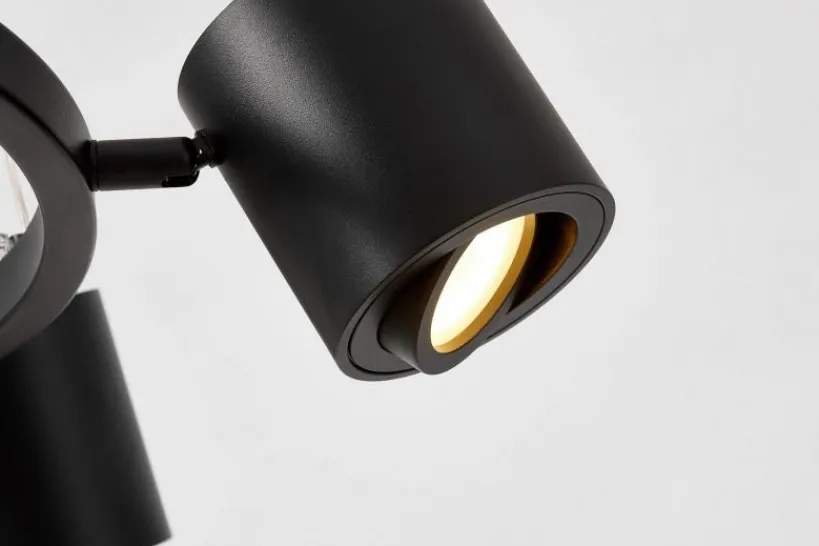 Arrediorg LAMPADA A SOSPENSIONE MODERNA NERA BOLT W6