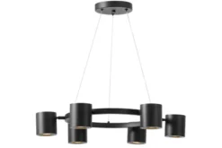 Arrediorg LAMPADA A SOSPENSIONE MODERNA NERA BOLT W6