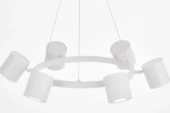 Arrediorg LAMPADA A SOSPENSIONE MODERNA BIANCA BOLT W6