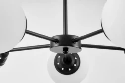 Arrediorg LAMPADA A SOSPENSIONE MODERNA NERA FINO RING W5