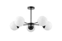 Arrediorg LAMPADA A SOSPENSIONE MODERNA NERA FINO RING W5