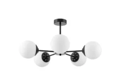 Arrediorg LAMPADA A SOSPENSIONE MODERNA NERA FINO RING W5