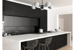 Arrediorg LAMPADA A SOSPENSIONE MODERNA NERA FINO RING W5