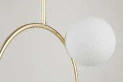 Arrediorg LAMPADA A SOSPENSIONE MODERNA CLASSICA ORO LEDO W2