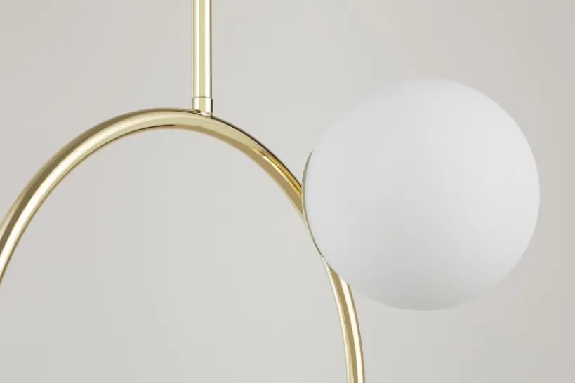 Arrediorg LAMPADA A SOSPENSIONE MODERNA CLASSICA ORO LEDO W2