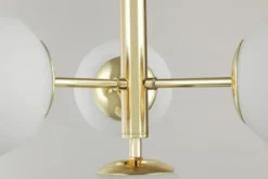 Arrediorg LAMPADA A SOSPENSIONE MODERNA CLASSICA ORO LEDO W4