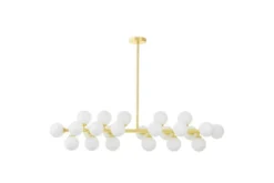 Arrediorg LAMPADA A SOSPENSIONE MODERNA CLASSICA ORO PETRICA W24