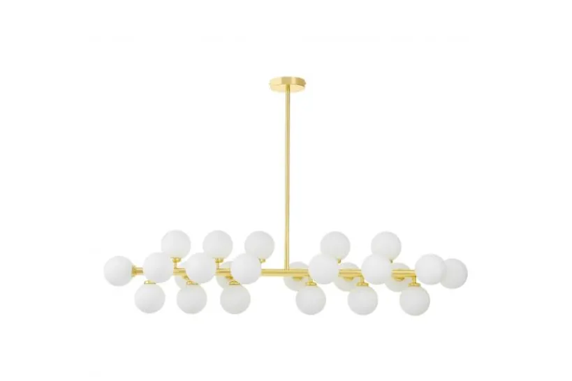 Arrediorg LAMPADA A SOSPENSIONE MODERNA CLASSICA ORO PETRICA W24