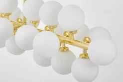 Arrediorg LAMPADA A SOSPENSIONE MODERNA CLASSICA ORO PETRICA W24