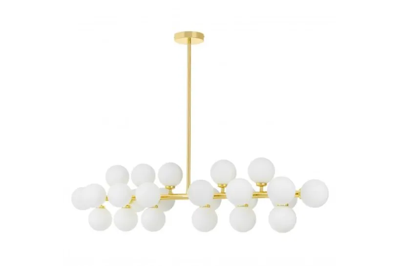 Arrediorg LAMPADA A SOSPENSIONE MODERNA CLASSICA ORO PETRICA W24