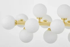 Arrediorg LAMPADA A SOSPENSIONE MODERNA CLASSICA ORO PETRICA W24