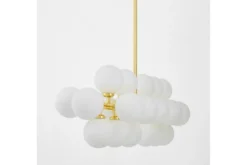 Arrediorg LAMPADA A SOSPENSIONE MODERNA CLASSICA ORO PETRICA W24