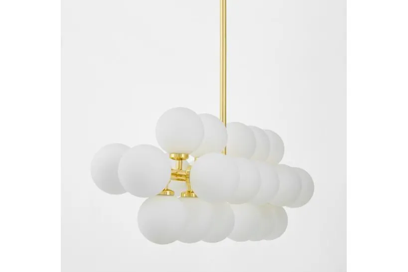 Arrediorg LAMPADA A SOSPENSIONE MODERNA CLASSICA ORO PETRICA W24