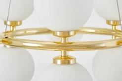 Arrediorg LAMPADA A SOSPENSIONE MODERNA CLASSICA ORO MARSIADA W9