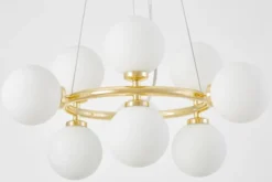 Arrediorg LAMPADA A SOSPENSIONE MODERNA CLASSICA ORO MARSIADA W9