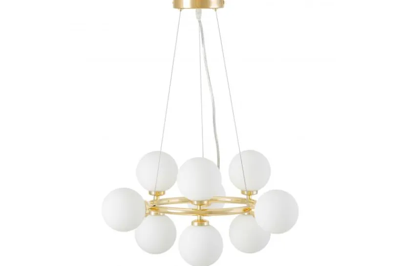 Arrediorg LAMPADA A SOSPENSIONE MODERNA CLASSICA ORO MARSIADA W9