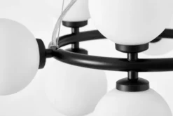 Arrediorg LAMPADA A SOSPENSIONE MODERNA NERA MARSIADA W9