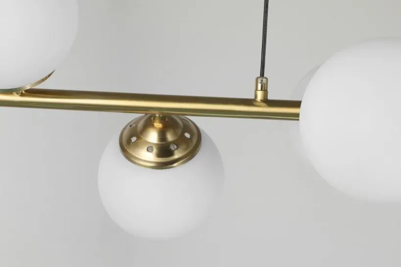 Arrediorg LAMPADA A SOSPENSIONE MODERNA OTTONE FINO W8