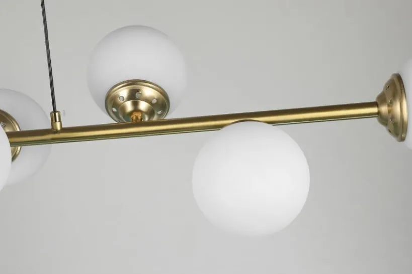 Arrediorg LAMPADA A SOSPENSIONE MODERNA OTTONE FINO W8